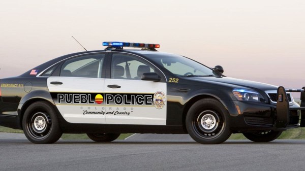 Pueblo Colorado Police Patrol Car at sunset we Witnessed Expert Conflict Resolution during a Ride Along with Pueblo City Police image of Pueblo Police patrol car from pueblo.us